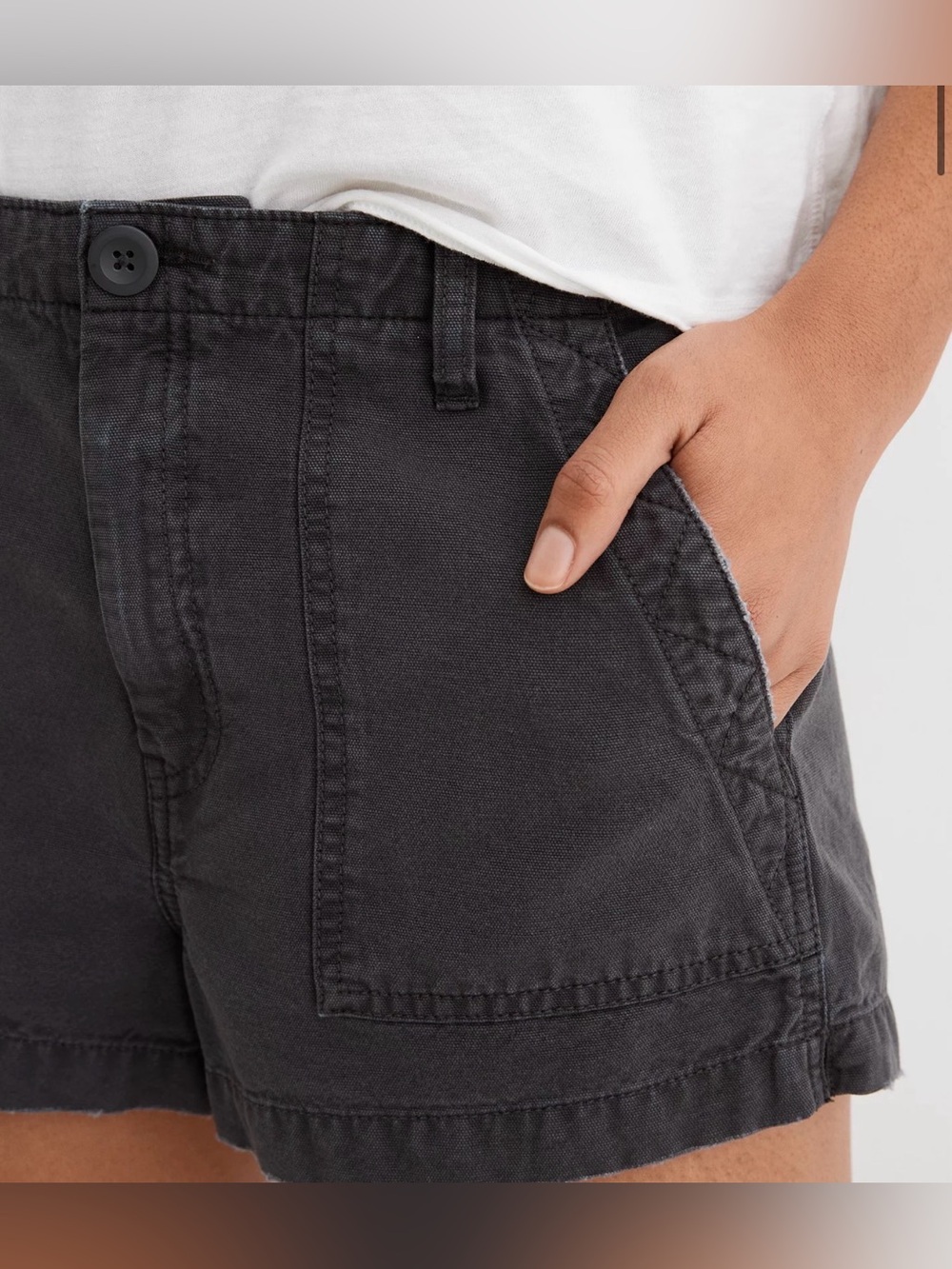 Aerie Wander Utility Shorts Smoked Gray